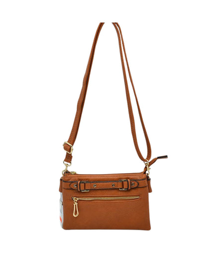 Detailed Medium Vegan Leather Crossbody