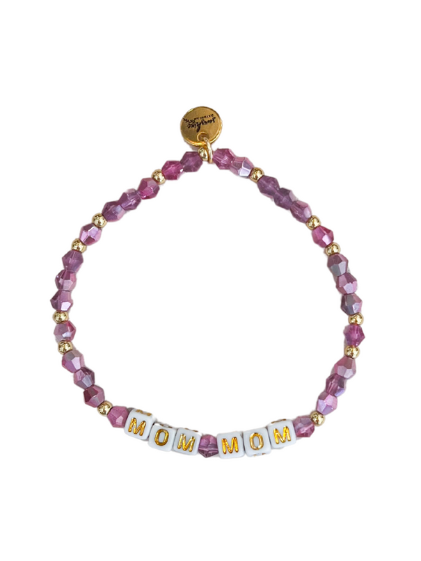 Mom Mom Letter Block Bracelet