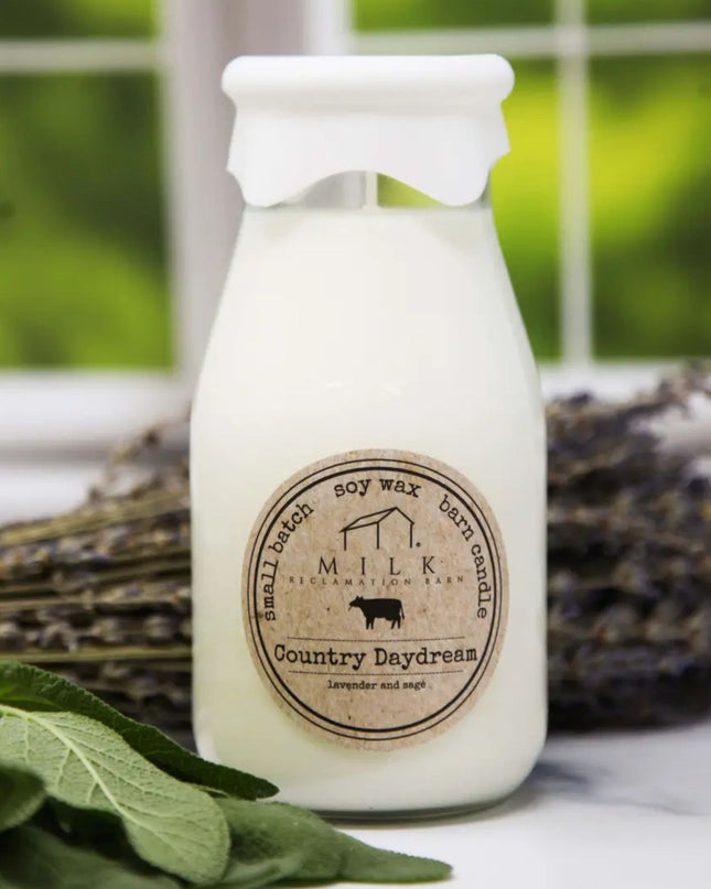 Country Daydream Milk Bottle Candle