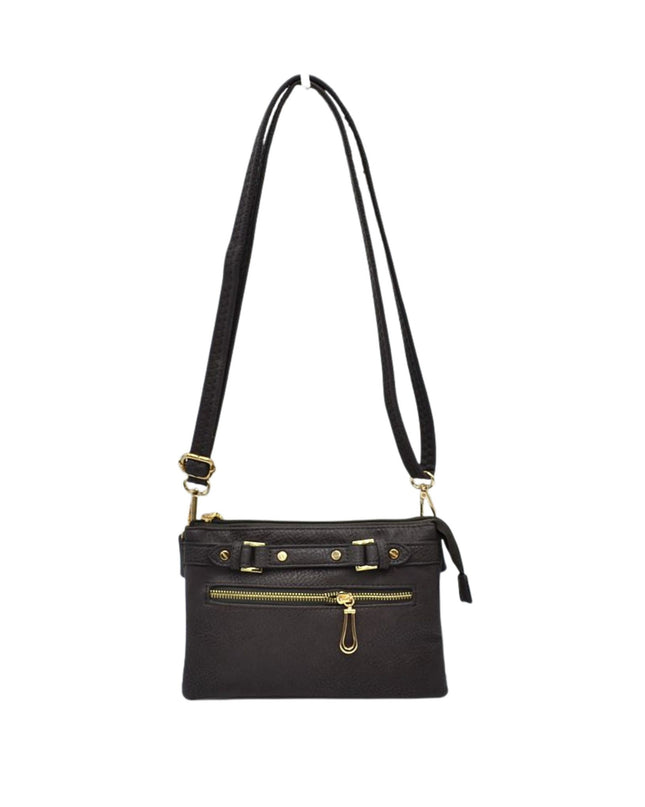 Detailed Medium Vegan Leather Crossbody