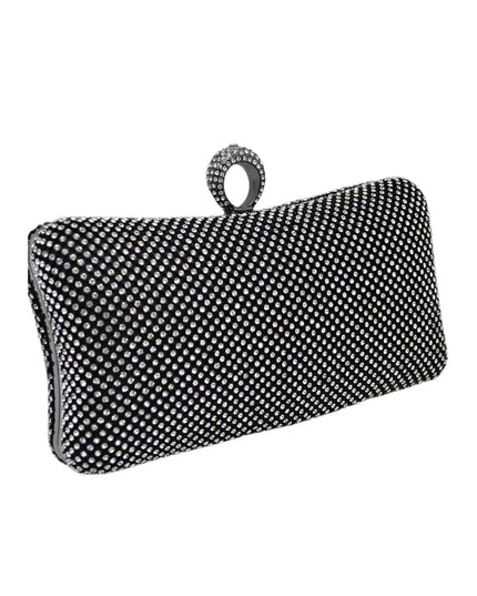 Rhinestone Studded Clutch Crossbody Evening Bag