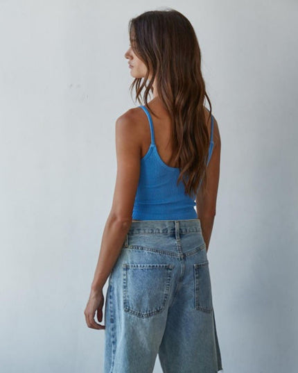 Essential Modal Ribbed Crop Cami Top