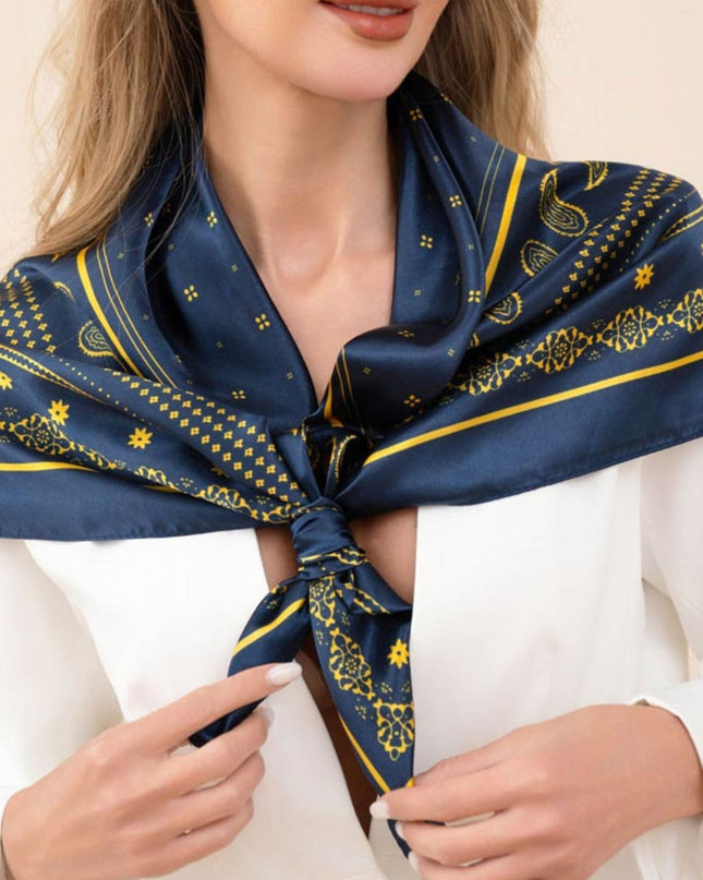 Paisley Pattern Square Scarf Wrap