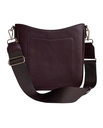 Maxine Vegan Pebble Leather Messenger Bag