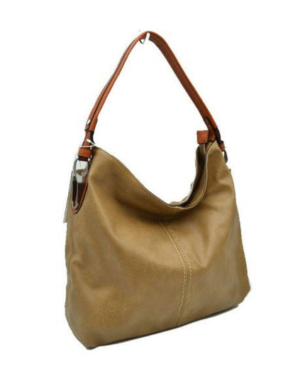 Slouchy Hobo Shoulder Bag Chestnut Strap