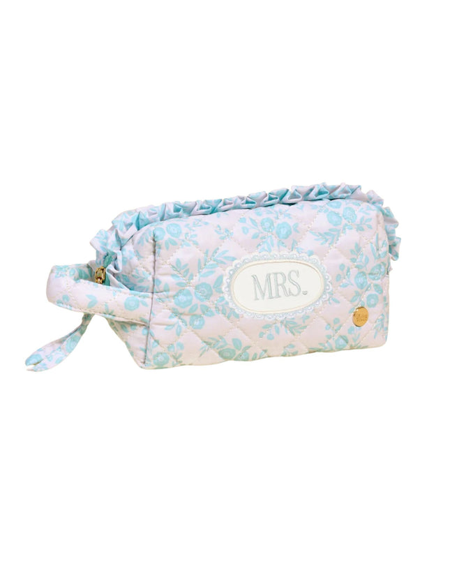 Mrs. Something Blue Essentials Quilted Cosmetic Pouch