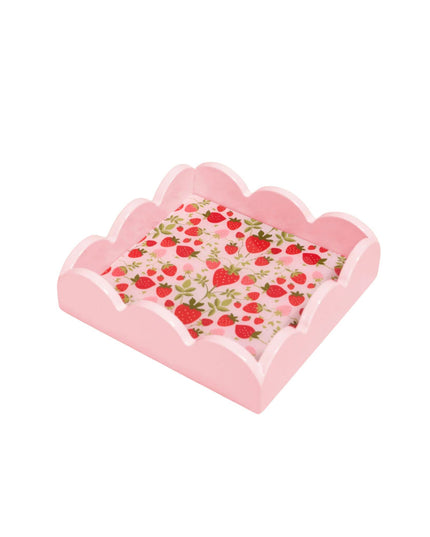 Strawberry Fields Scallop Trinket Tray