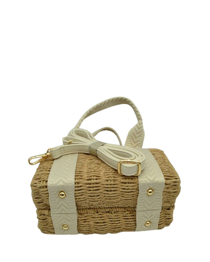 Structured Twist Lock Handbag