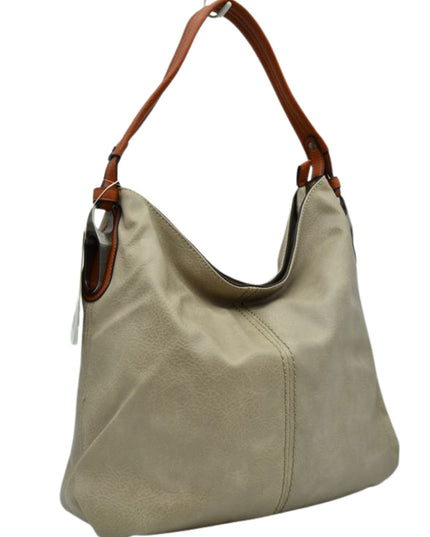 Slouchy Hobo Shoulder Bag Chestnut Strap