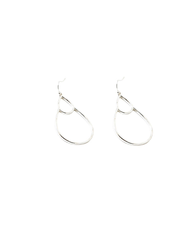 Double Teardrop Inlay Earrings