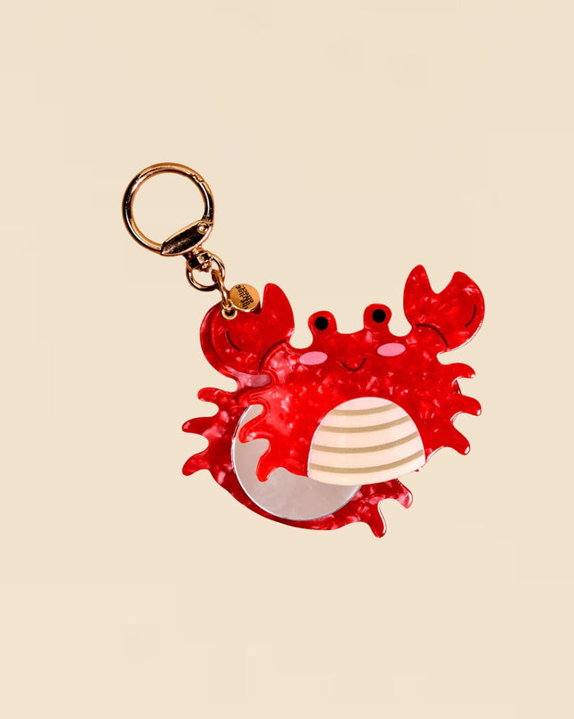 Crab Mini Mirror Bag Charm Bag Charm