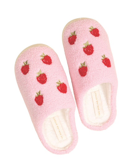 Strawberries Fuzzy Slippers