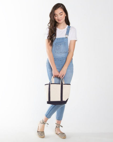 Nautical Small Tote 5 Icons Personalized Canvas Bag