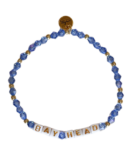 Bay Head Letter Block Bracelet
