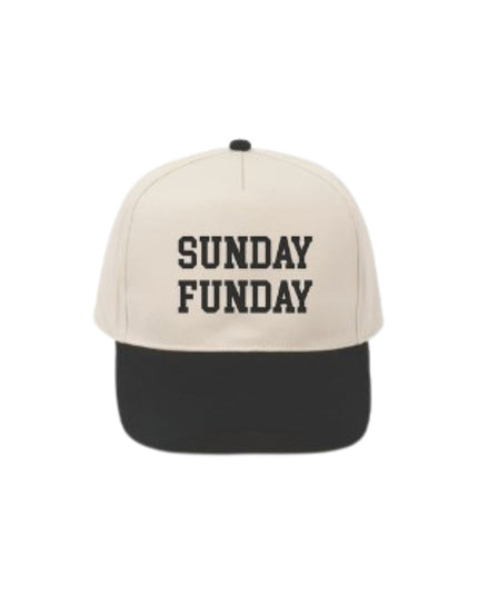 Gameday Sunday Funday Embroidery Two Tone Trucker Hat