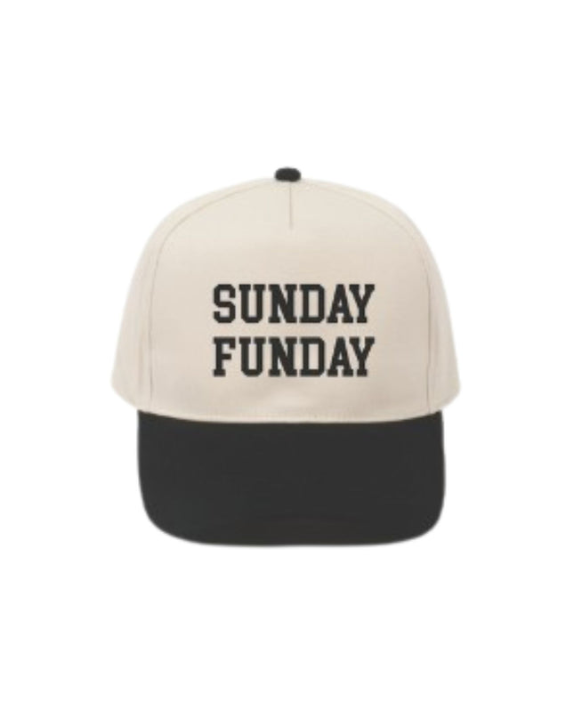 Gameday Sunday Funday Embroidery Two Tone Trucker Hat