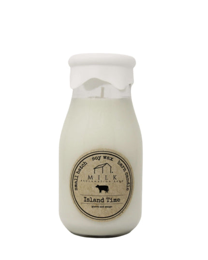 Island Time Milk Bottle Candle