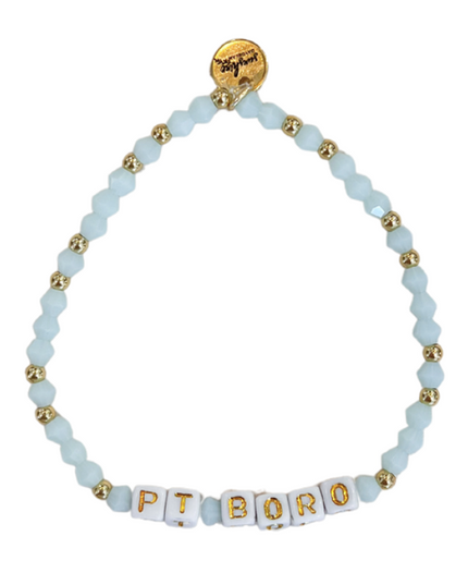 Point Boro Letter Block Bracelet