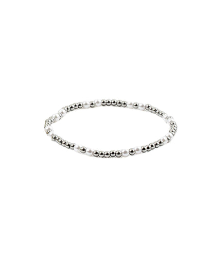 Spaced Pearl Ball Bead Bracelet