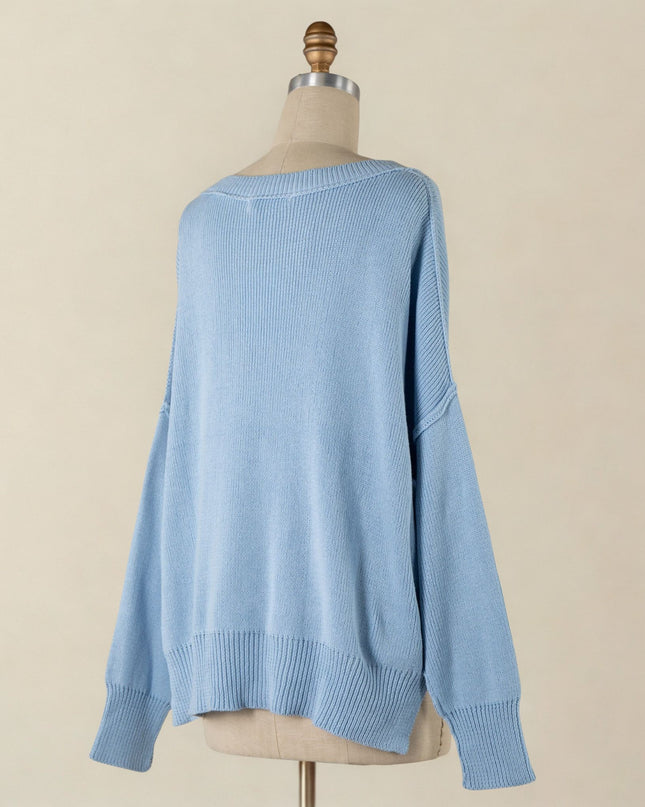 Inside Out Seam Knit Sweater