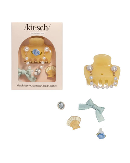 Kitschpop Cloud Clip 7pc Set Coastal Cottage Butter Yellow