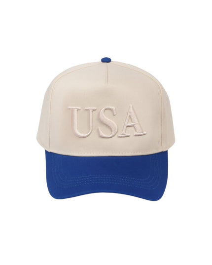 USA Tonal 3D Puff Embroidery Two Tone Trucker Hat