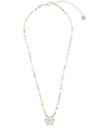 Butterfly Charm Beaded Necklace