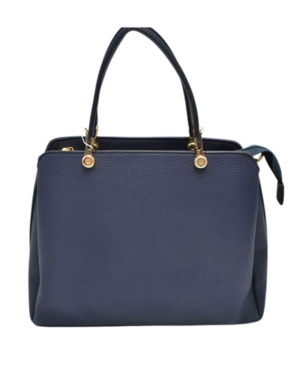 Solid Clutch Hand Bag With Gold Clasps
