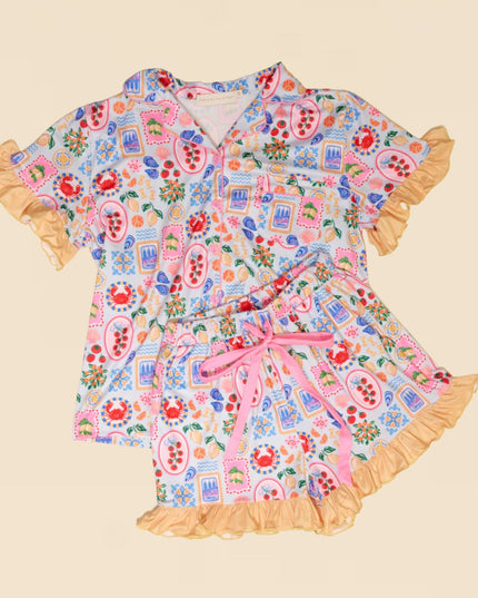 Ciao Bella Slumber Party Pajama Shorts Set