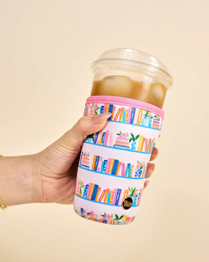Book Shelfie Sip Savvy Drink Sleeve