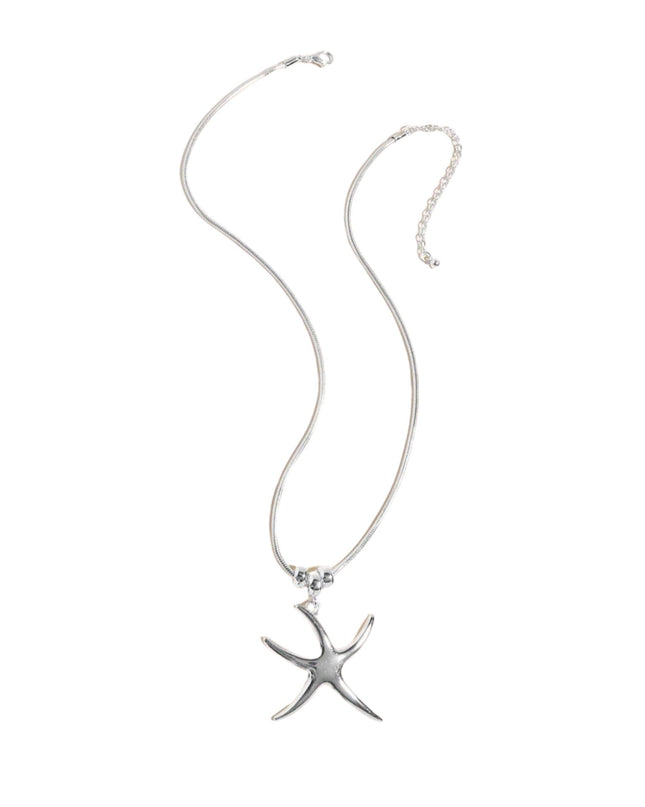 Metal Starfish Pendant Necklace