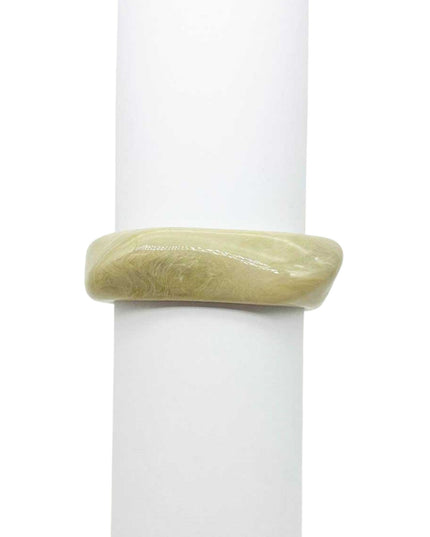 Abstract Square Resin Bangle Bracelet