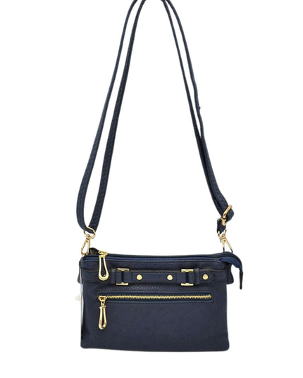 Detailed Medium Vegan Leather Crossbody