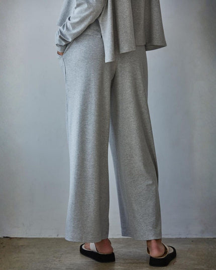 Daily Ease Elastic Waist Wide Leg Pants