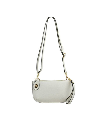 Twist Closure Small Wristlet Crossbody Bag