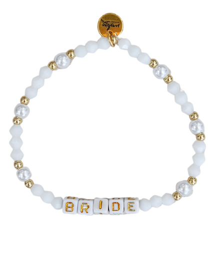 Bride Letter Block Bracelet