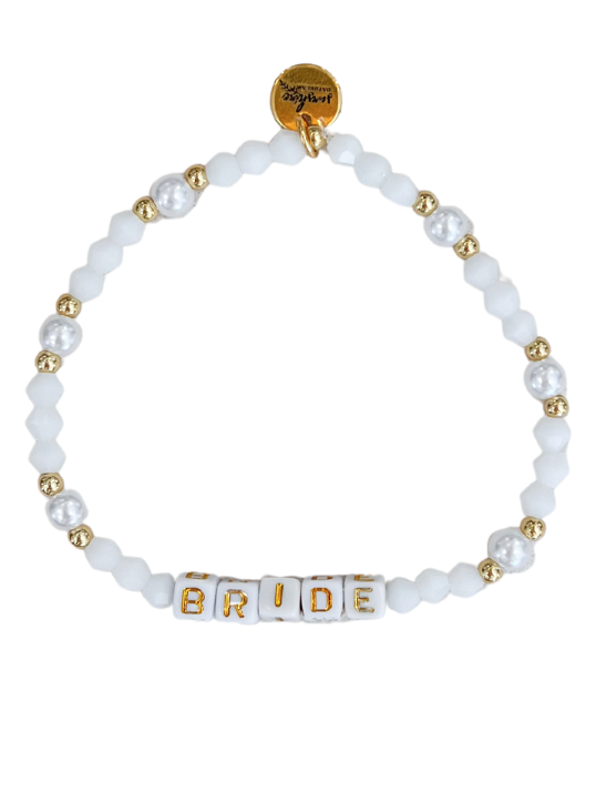 Bride Letter Block Bracelet
