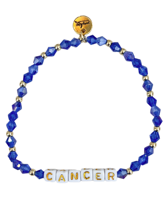 Cancer Letter Block Bracelet