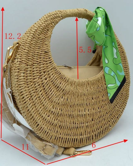 Circle Structure Woven Bag