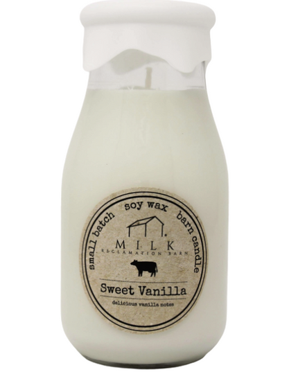 Sweet Vanilla Milk Bottle Candle