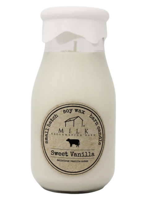 Sweet Vanilla Milk Bottle Candle