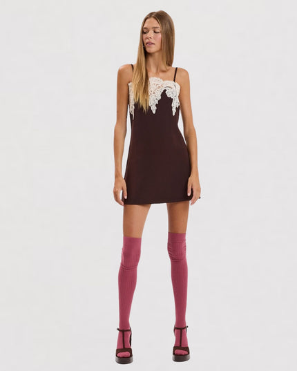 Top Lace Detail Mini Dress