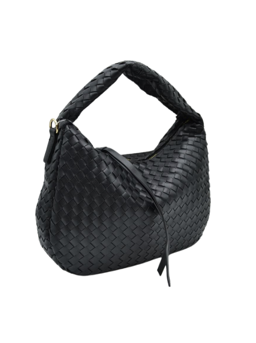 Braided Leather Shoulder Bag