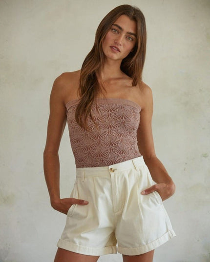 Jacquard Tube Top