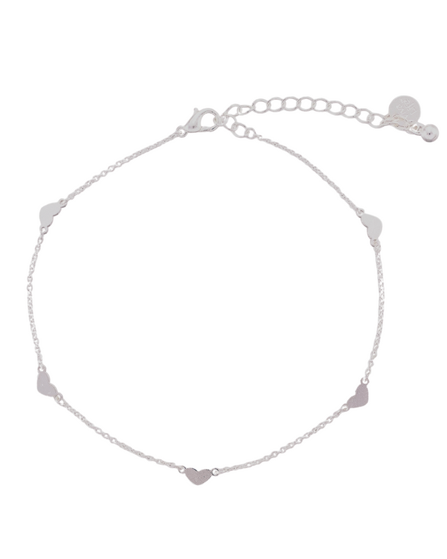 Heart Station Chain Anklet