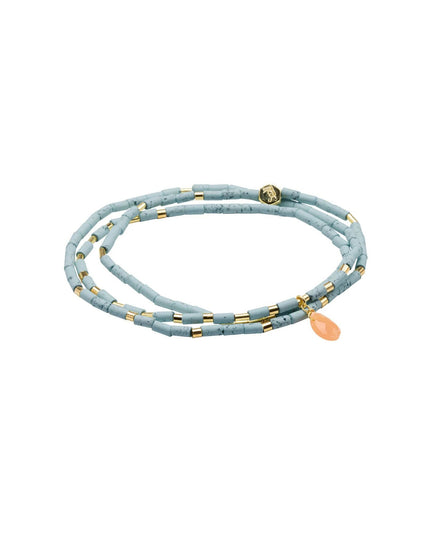 Teardrop Stone Wrap Bracelet/Necklace