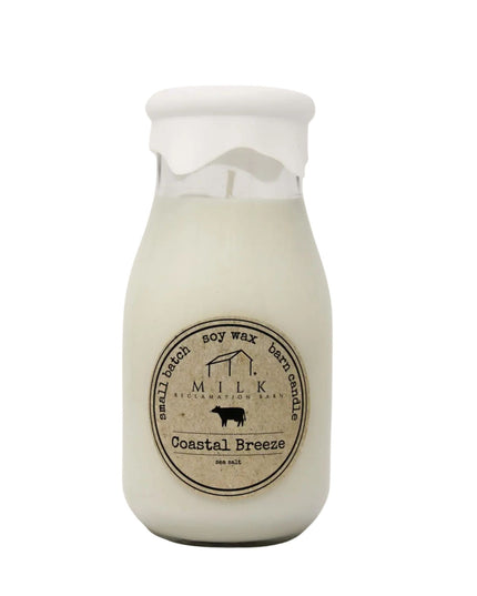Coastal Breeze Milk Bottle Candle