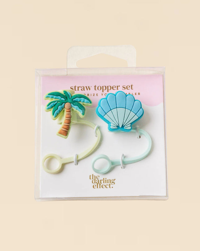 Island Escape Straw Topper Set