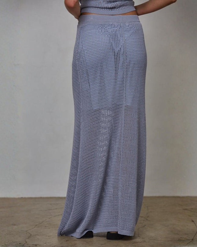 Aidan Open Knit Maxi Skirt