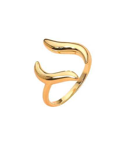 Modern Wave Open Ring